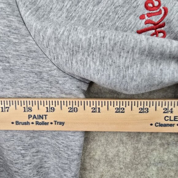 Cookies Grey Hoodie Red & White Logo Embroidery Size M - Picture 7 of 7
